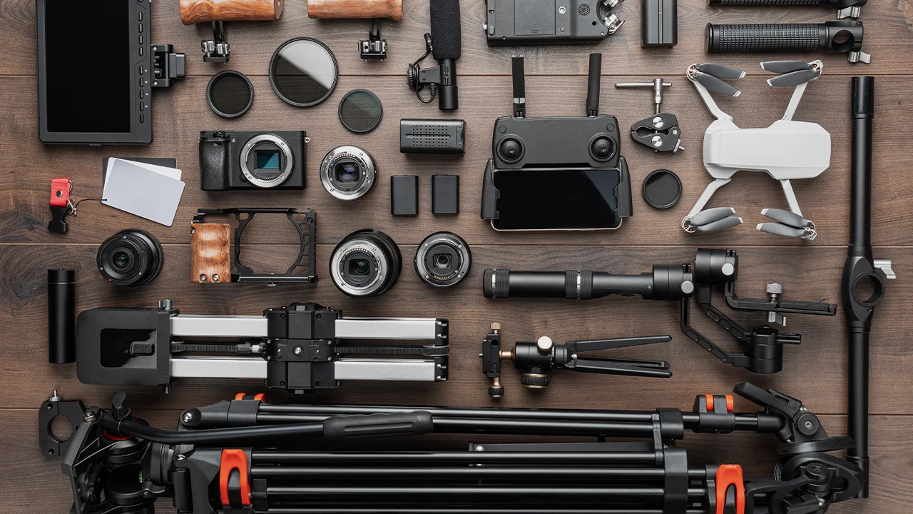 blogs modular gear rental tends equipment flatlay v01 | MTJIBS Rentals